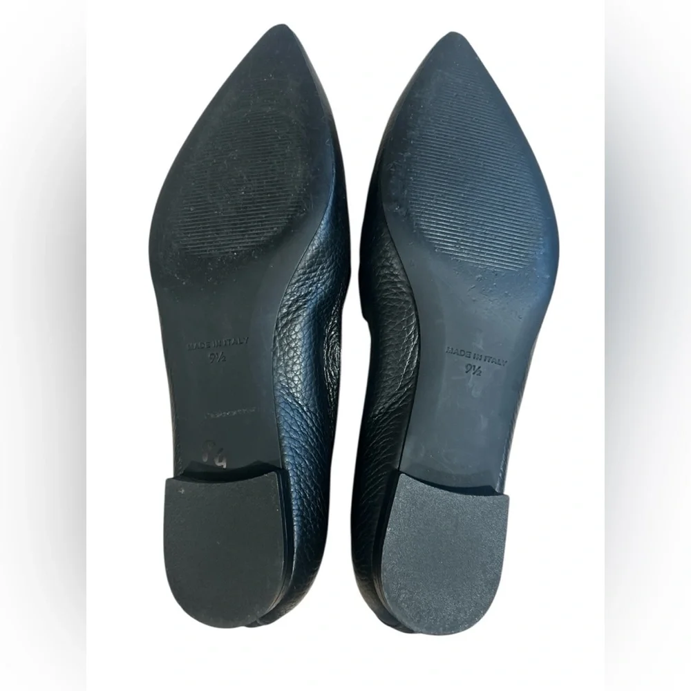 Everlane The Boss Flat Black Italian Leather 9.5